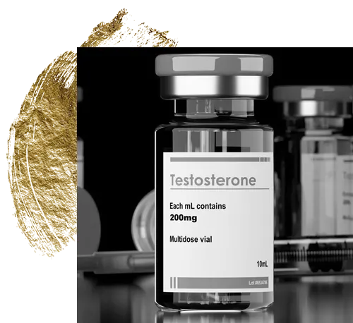 Vial of testosterone for injection