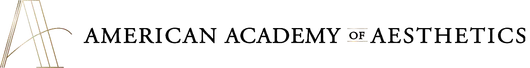 The logo for the american academy of aesthetics
